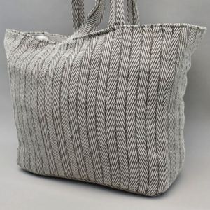 Custom Organic Cotton Women's Summer Open Tote <b>Bag</b> Travel <b>Beach</b> <b>Large</b> Shoulder Shopping Portable Daily Casual Weekender Handbags - Product Image 3