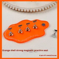 À la mode nouvelle Base de pratique des ongles attachement magnétique coloré acrylique pièce d'échecs Style plastique liquide écologique porte-ongles