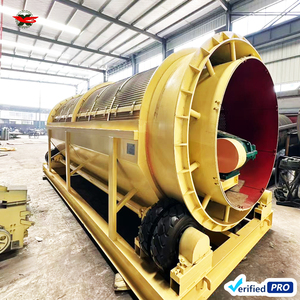 غربال دوار صغير للخامات مع محرك وتروس، معدات فرز متنقلة هزازة، سعة 350 طن/ساعة، الأكثر مبيعًا في الصين - Product Image 1