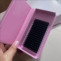 Extensions de cils en cachemire de qualité supérieure, douces et mates, noires, en gros, extensions de cils individuelles en volume, plateaux d'extensions de cils
