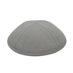 Yihaoyi 하이 퀄리티 사용자 정의 로고 Kippah 유대인 모자 트릴 면 단색 유대인 야마카 모자 무슬림 남성의 매일기도 모자 - Product Image 4