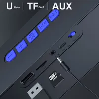 Haut-parleur portable Mgitec d'extérieur à haut volume, sans fil BT 5.0, en plastique, son surround, audio domestique, pour ordinateur et voiture, avec subwoofer et batterie 10W