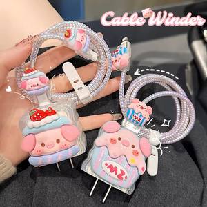 Maialino per cupcake di carta adatto per <span class=keywords><strong>Apple</strong></span> 18/20W custodia per caricabatterie <span class=keywords><strong>iPhone</strong></span> 14 testa di ricarica rapida <span class=keywords><strong>13</strong></span> custodie 12 custodia per caricabatterie morbida - Product Image 3