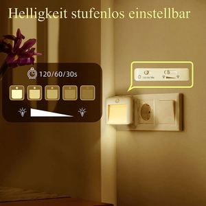 Motion <b>Sensor</b> <b>LED</b> Night <b>Light</b> European and American Plug Family Bedroom Corridor Lighting Stair Bedside <b>Light</b> Dimming Sleep - Product Image 4