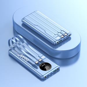 Cargador de Teléfono Multifunción con 3 Cables Integrados, 20000mAh, 66W, Banco de Energía Portátil para Viajes al Aire Libre, Nuevo y en Oferta - Product Image 4