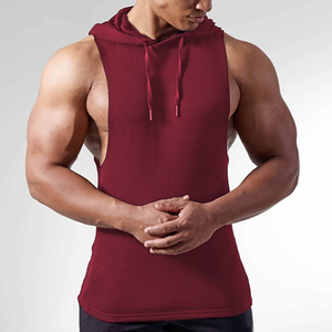 men's streetwear hoody white black fashion <span class=keywords><strong>stranger</strong></span> things tie dye cotton crop tank top oversized sleeveless gym hoodies for men - Product Image 6