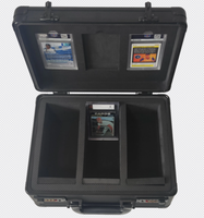 Boîte de rangement pour cartes en aluminium à 3 compartiments avec serrure à double combinaison pour cartes de sport PSA BGS CSG TCG