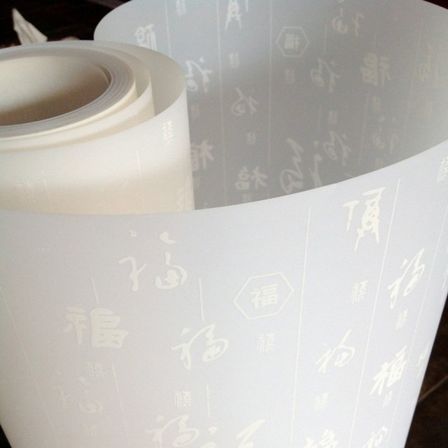 Plain White 400 Micron PVC Rigid Lampshade Material