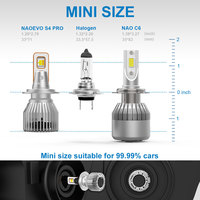 Bombilla LED Canbus NAOEVO de Fábrica, 3 Colores, S4 Pro H1 H3 H16 H27 para Auto, H4 H7 H11 9005 9006, Resistente al Agua IP68, 8000 Lúmenes