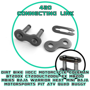 <span class=keywords><strong>420</strong></span> cadena de eslabones Master Link acero al carbono resistente para 50cc 70cc 90cc 110cc 125cc Dirt Bike Quad Buggy Mini Bike Pit Atv Scooter - Product Image 3