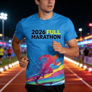 Camiseta de Maratón Sublimada Yingtenidi con Diseño Personalizado Gratis de <span class=keywords><strong>Boston</strong></span>, Londres, Berlín, Chicago, Nueva York, para el Evento de Carreras en 2026 - Product Image 5