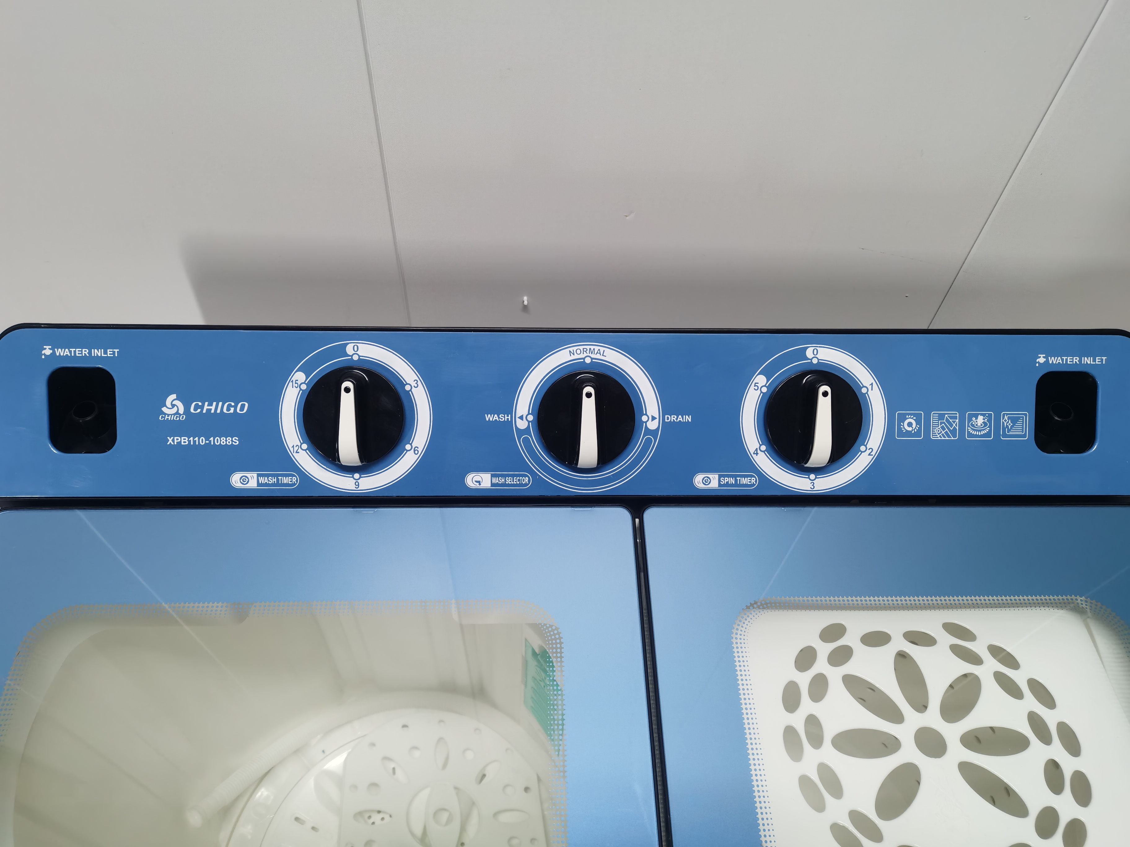 chigo washing machine twin tub 12kg