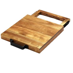 Bamboo <b>Coffee</b> Machine Tray Desktop Sliding Base Wooden <b>Portable</b> Drip <b>Coffee</b> <b>Maker</b> Air Fryer Stand 13.58in x 24.21in - Product Image 2