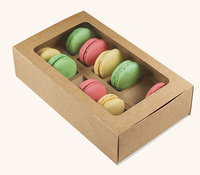 Solution d'emballage personnalisée pour macarons – Boîtes en carton pour 3, 6, 12, 24, 32 macarons – Emballage cadeau de Noël et pour pâtisseries