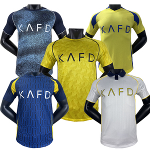 Nueva Temporada 2526, Camiseta <span class=keywords><strong>de</strong></span> Fútbol <span class=keywords><strong>Al</strong></span>-<span class=keywords><strong>Nassr</strong></span> FC, Secado Rápido, Transpirable, Versión Jugador, Alta Calidad, Estilo Saudí, Riad - Product Image 1