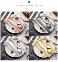 Couverts Vintage Or Mat de Qualité Alimentaire 16 Pcs Villeroy et Boch Couverts Sets d'argenterie