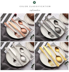 Couverts Vintage Or Mat de Qualité Alimentaire 16 Pcs <span class=keywords><strong>Villeroy</strong></span> <span class=keywords><strong>et</strong></span> <span class=keywords><strong>Boch</strong></span> Couverts Sets d'argenterie - Product Image 6