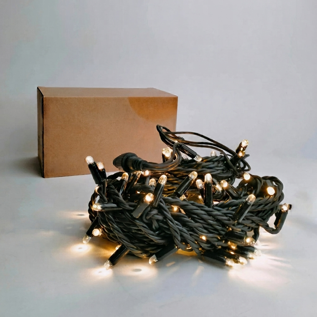 Outdoor Waterproof LED Christmas String Lights IP65 Warm White H03RN-F Rubber Cable Commercial Fairy Tree Holiday Decoration · image 2