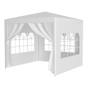 10x10FT Outdoor <b>Party</b> Tent Stainless Steel Heavy-Duty Wedding Canopy <b>Gazebo</b> 4 Removable Sidewalls Waterproof Eco-Friendly - Product Image 4