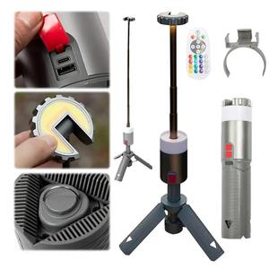 Luz LED impermeable para ambiente nocturno, linterna telescópica para acampar, 8000mAh, brillo ajustable, luces LED de trabajo para cortes de energía - Product Image 2