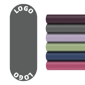 Tapete de Yoga Personalizado de Alta Calidad, Antideslizante, de 6mm, de PU y Caucho Natural, con Diseño de Logotipo Personalizado, Forma Arqueada y Ovalada - Product Image 1