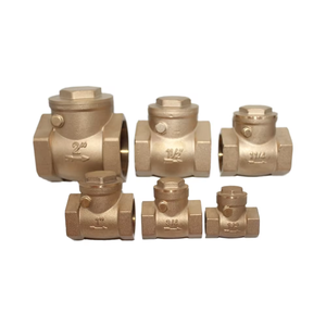 วาล์วน้ำทองเหลืองแบบเช็ควาล์ว ยี่ห้อ <span class=keywords><strong>JIDA</strong></span> ผลิตตามแบบ OEM ข้อต่อเกลียวใน ขนาด 1/2-4 นิ้ว - Product Image 2