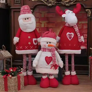 Ornamento di natale 2021 bambola di peluche decorazioni natalizie forniture natale Gonks ornamenti retrattili gnomo elfo all'ingrosso