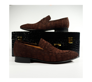 Top niveau mode chaussures de <span class=keywords><strong>luxe</strong></span> hommes pur peau de Crocodile chaussures pour hommes Sapatos Design classique Goodyear welt fête hommes chaussures - Product Image 4