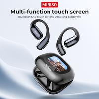 Écouteurs et Casque Miniso M96 TWS Sans Fil Bluetooth 5.4 avec Écran Tactile, Réduction du Bruit, Casque Sportif de Traduction