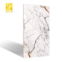 BOTON STONE Conçu Dalle de finition de mur intérieur 600x600 Carreaux de mur de dalle aspect marbre émaillé poli