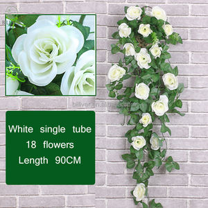 อุปกรณ์ตกแต่งบ้านในงานแต่งงานที่คดเคี้ยวท่อน้ำแขวนรูปดอกกุหลาบดอกกุหลาบจำลอง - Product Image 2