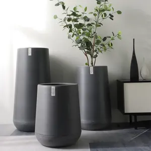 High Quality Vertical Large Outdoor Vase Durable Plastic Self Watering Flower Pots & Planters Wholesale Big Size Garden Macetas