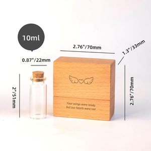 New cross-border wooden pet <b>urn</b>, <b>cat</b> and dog hair storage box, pet hair keepsake box - Product Image 5