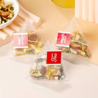 Sachets de thé au citron, à l'aubépine et aux feuilles de lotus avec rose, Poria et graines de Cassia – Détoxifiant, amincissant, digestif, à base de plantes, sans caféine – OEM Sachet et Boîte