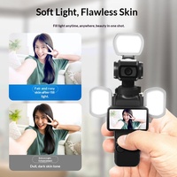 Lumière d'appoint magnétique pour les caméras d'action Osmo Pocket 3 - Design mini portable pliable extensible en silicone et plastique