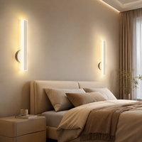 Applique murale LED moderne 15W en fer et acrylique, lumière blanche chaude pour chambre, salon, couloir, hôtel