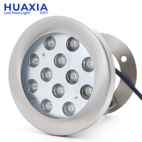 Luz LED RGB Sumergible IP68 para Interiores y Exteriores, 9W, Blanco Cálido, Entrada de 12V, para Piscina, Jardín, Estanque, Uso Subacuático, Regulable