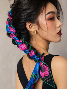 Mulberry <strong>Silk</strong> Skinny Neck Scarf Women Long Narrow 100 Pure <strong>Silk</strong> Hair Ribbon Scarf Gift Box Packaging Luxury Thin Scarf - Product Image 2