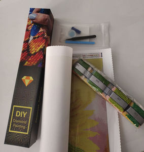 Dipinto di diamante 5D fai da te-modello colomba della pace, pietre preziose in acrilico rotonde, decorazione di residenza artistica murale senza cornice - Product Image 6