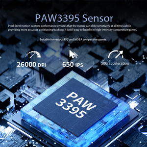 Delux chuột văn phòng và chơi game Chuột không dây tiên tiến V2 m900pro 2.4G/có dây chế độ kép paw3395/3950 thiết kế công thái học nhẹ - Product Image 2