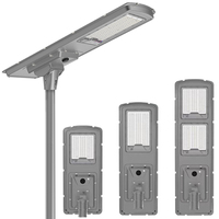Lampe solaire de rue tout-en-un étanche IP65 pour extérieur 300W/400W/600W LED intégrée avec batterie LiFePO4 et télécommande