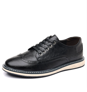 Nuevos Zapatos Casuales de Cuero para Hombre, Transpirables, Diseño Deportivo de Lujo para Negocios y Oficina, Zapatos para Caminar de Talla Grande - Product Image 5
