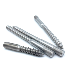 Thép không gỉ dacromet bạc đôi kết thúc Đôi Ren chốt vít 10x200mm móc áo bu lông - Product Image 4
