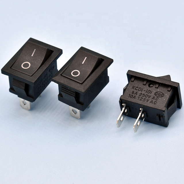 China Manufacturers Provide 6A 250V AC Power Switch KCD1 Spst Series KCD1-101 Rocker Switch