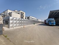Réservoir d'eau modulaire en acier inoxydable 304 de 20 000 L pour le Sénégal – Réservoir de stockage à panneaux carrés sectionnels pour l'approvisionnement en eau des communautés rurales