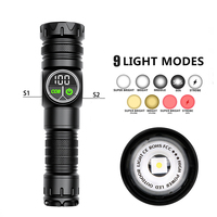 QXMOVING Portable 30W puissant étanche Zoom batterie externe en alliage d'aluminium multifonctionnel tactique lampe de poche Super lumineux