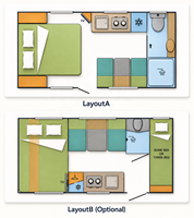 Caravane familiale tout-terrain Kinlife Ecocampor, best-seller, avec salon coulissant et cuisine, conforme aux normes australiennes.