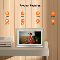 Iklan layar LCD besar, bingkai foto Digital TV layar LCD 18.5 "19" Loop Video 10 inci dengan Remote kontrol