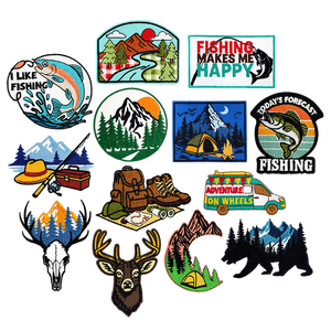 Parches Termoadhesivos Bordados Pequeños con Diseño de Grupo de Campamento Divertido para Vacaciones y Aventuras al Aire Libre, para Sudaderas con Capucha, Gorras y Bolsos - Product Image 5
