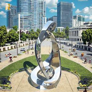Scultura Astratta in Acciaio Inossidabile di Alta Qualità RELONG per Paesaggi Urbani e Rotonde, Arte Metallica per Esterni - Product Image 2